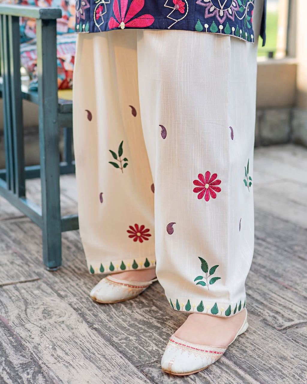 Noor Bloom Embroidered Co-Ord Set