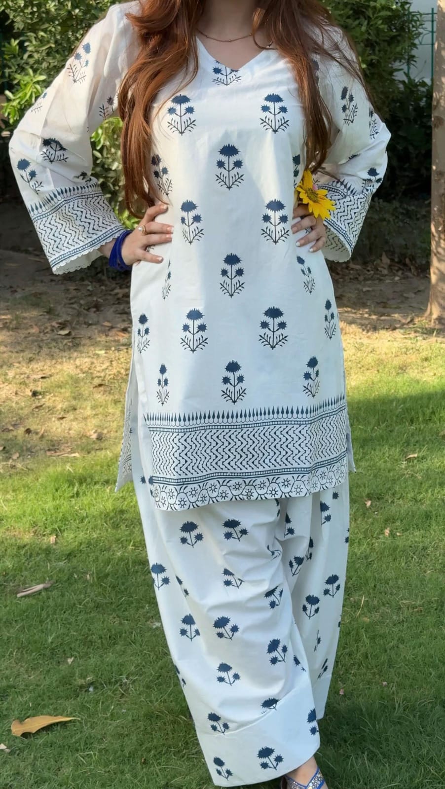 MAHEEN 2 PCS FARSHI SHALWAR SUIT