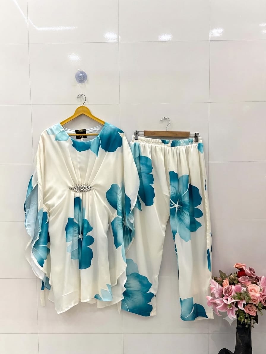 Digital Floral Kaftan