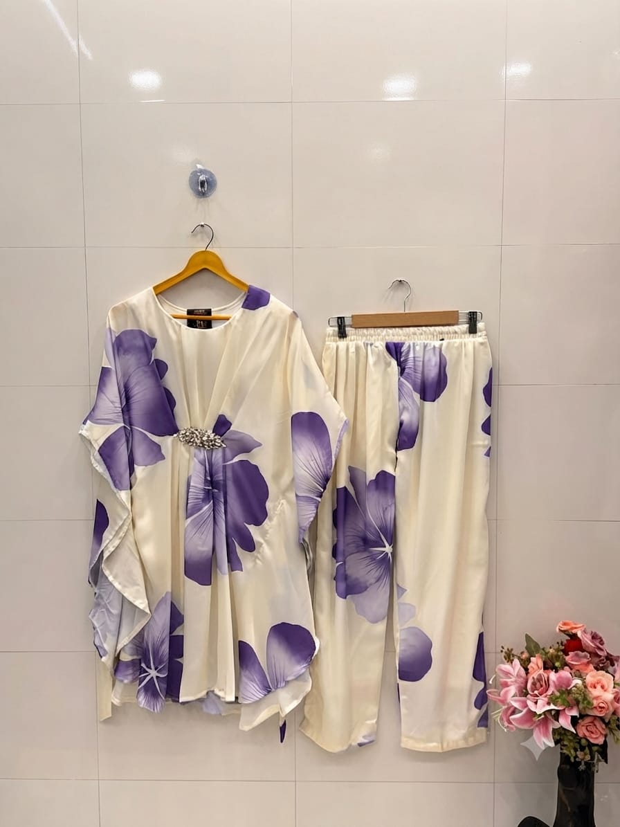 Digital Floral Kaftan