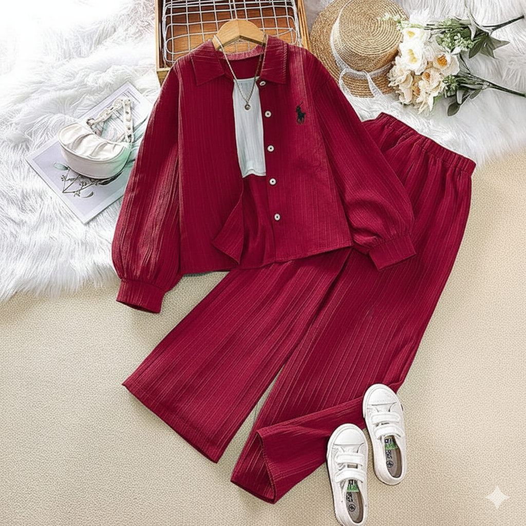 Polo Style Maroon