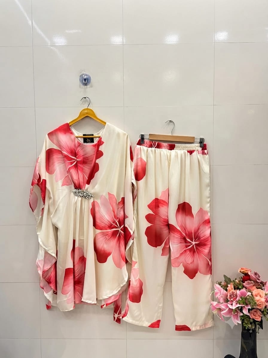 Digital Floral Kaftan