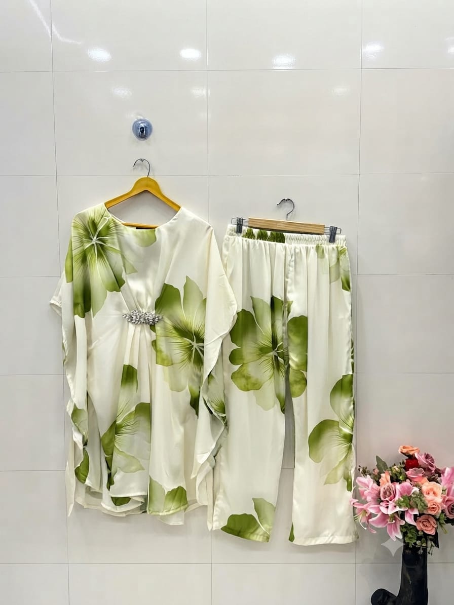 Digital Floral Kaftan