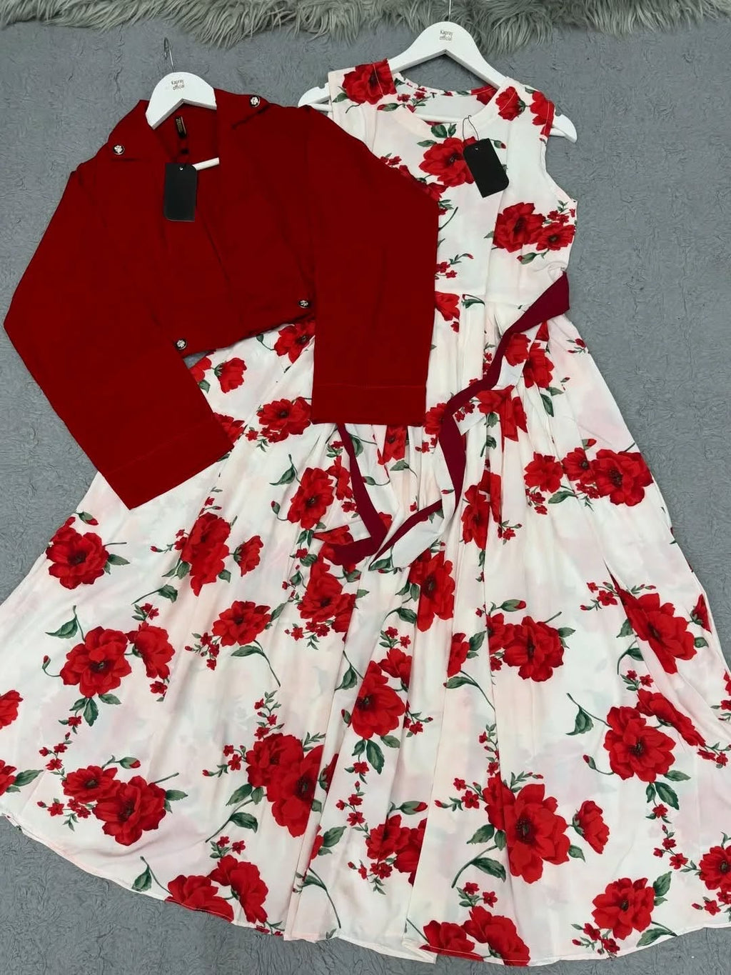 Elegant floral printed Maxi Dress